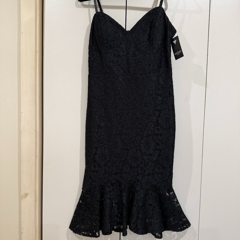 Black lace overlay Guess dress